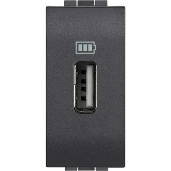 Imagine Priză încărcător USB 1100mA antracit L4285C1