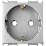 Imagine Priză Schuko cu protecție pentru copii, metalică, albă, 2M Panasonic