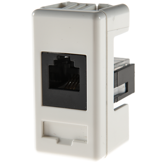 Imagine Priză telefonică RJ11 Gewiss System, 1 modul, alb GW20251