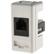 Imagine Priză telefonică RJ11 Gewiss System, 1 modul, alb