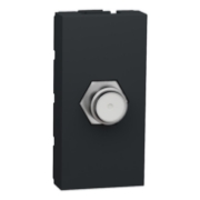 Imagine Priză TV cablu coaxial tip F 1M antracit NU346854