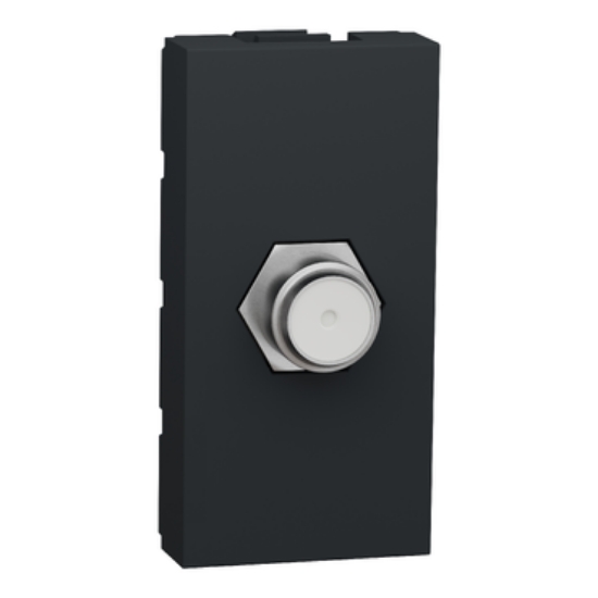 Imagine Priză TV cablu coaxial tip F 1M antracit NU346854