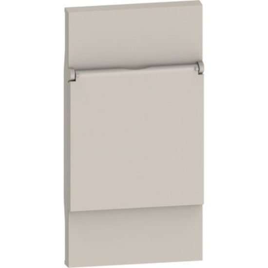 Imagine Placă adecvată pentru prize standard german 2 module Bticino Living Now KM04P, nisip