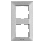 Imagine Ramă 2 module verticală, IP20, Alb, Panasonic Arkedia Slim