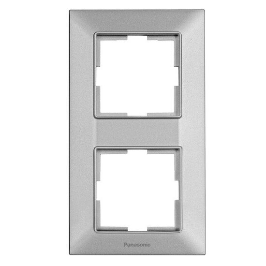 Imagine Ramă 2 module verticală, IP20, Alb, Panasonic Arkedia Slim