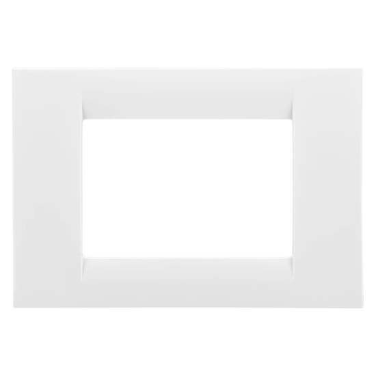 Imagine Rama decor Gewiss System Virna 3 module albă GW22103