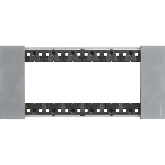 Imagine Rama ornament 6 module Bticino Living Now, finisaj MOON KA4806NW