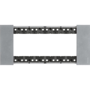 Imagine Rama ornament 6 module Bticino Living Now, finisaj MOON