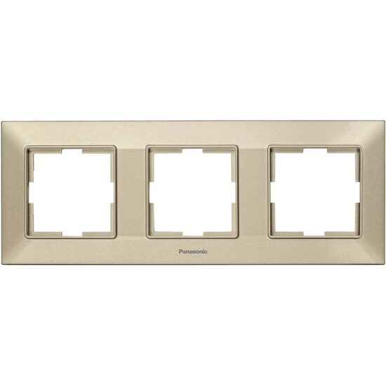 Imagine Ramă 3 Posturi Orizontală Arkedia Slim Bronz Panasonic