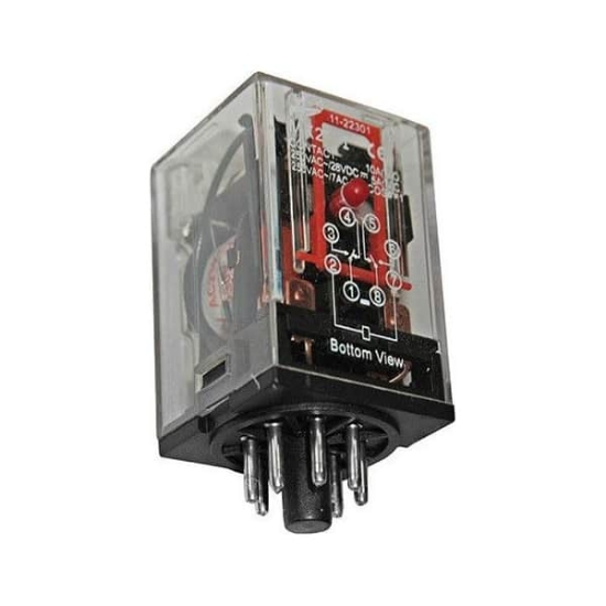 Imagine Releu intermediar Adeleq, 8 pini, 230VAC, 8A, 2CO