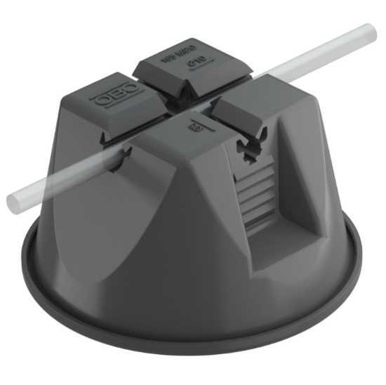Imagine Suport conductor 165 MBG-8-10 pentru acoperișuri tip terasă, negru, cu beton