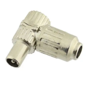 Imagine Mufă antenă TV tată metal nichelat