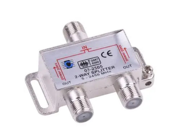 Imagine Splitter 2 căi Power Pass 5-2450 MHz