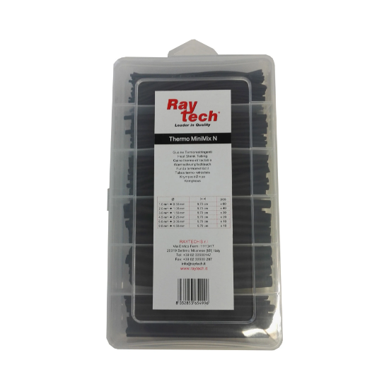 Imagine Set tuburi termocontractabile negre THERMOMIN-N, 170 bucăți