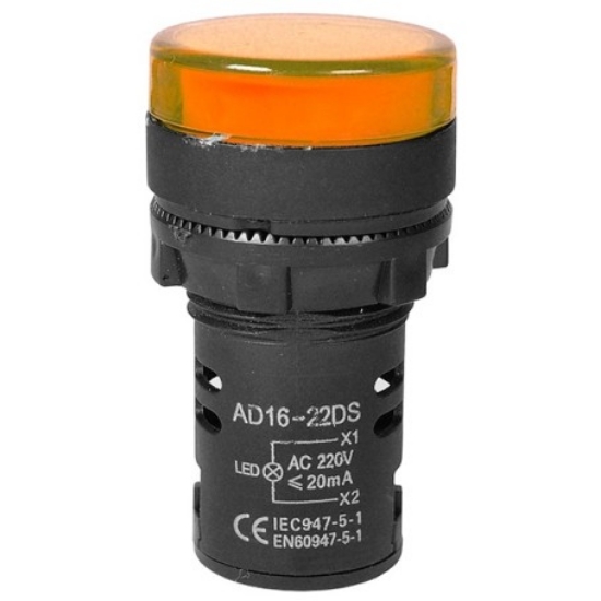 Imagine Lampă de panou FI22 220V LD portocaliu