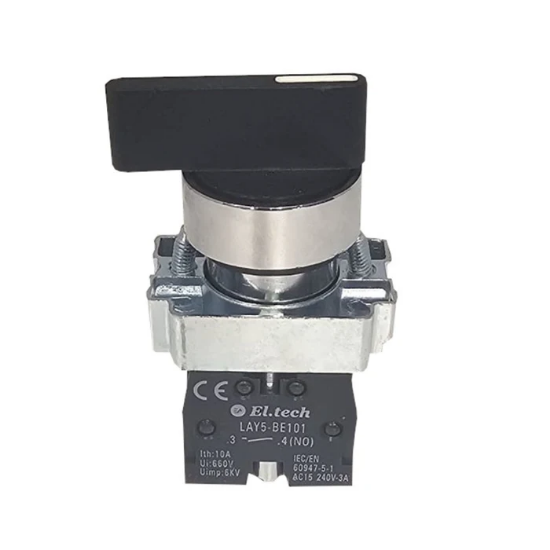 Imagine Intrerupător rotativ cu revenire, mâner alungit 0-1-2