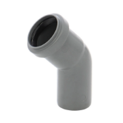 Imagine Cot polipropilenă pentru scurgere, gri, D 40 mm, 67 grade