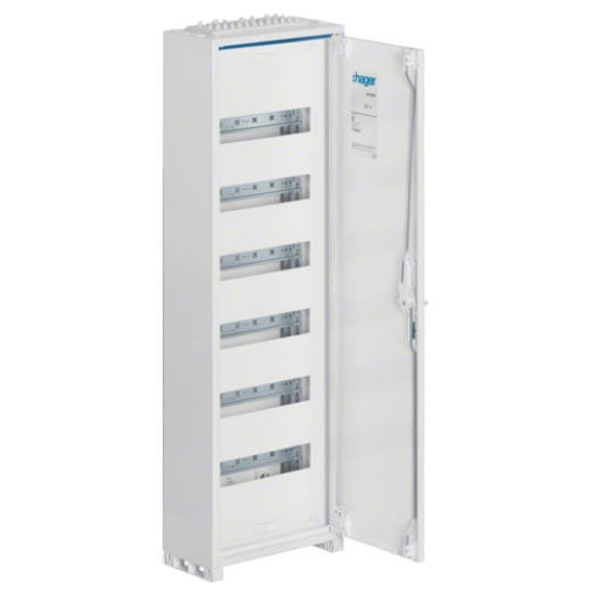 Imagine Tablou electric metalic incastrat 72 module HAGER, 6×12, usa metalica