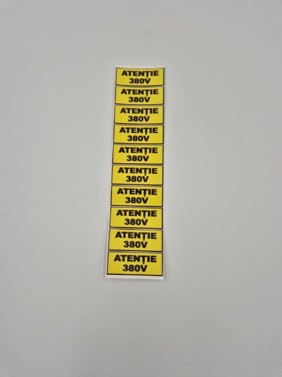 Imagine Sticker 380V Set 10buc 25X5CM