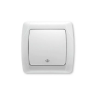 Imagine Întrerupător cap cruce alb, 10A, Carmen