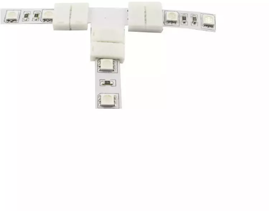 Imagine Conector 'T' NOU pentru bandă LED monocoloră de 10mm 30-3301