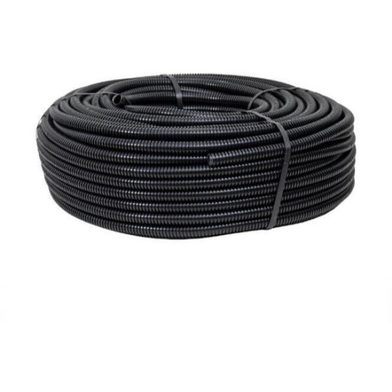 Imagine Tub flexibil PVC Gewiss, 16mm, negru, fără fir de tragere