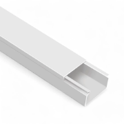 Imagine Canal cablu (jgheab) 80 x 40 mm, cu capac, 2 m, alb, PVC ignifugat