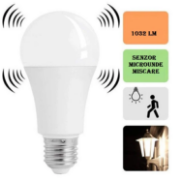 Imagine Bec LED para 12W E27 lumina albă cu senzor de mișcare 230V
