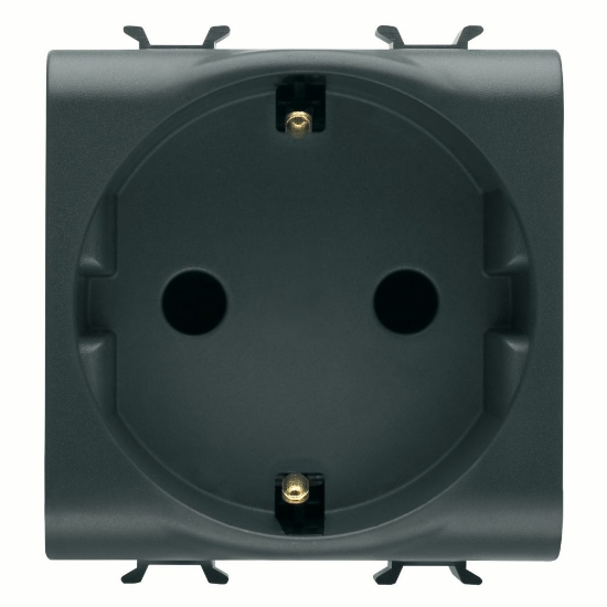 Imagine Priză modulară Schuko Gewiss GW12241, 16A, albă