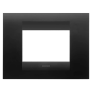 Imagine Ramă Gewiss Chorus GEO 3 module negru satin pentru priză și întrerupător GW16403VN