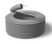 Imagine Tub flexibil fi 25mm HDPE gri ignifug cu fir 50m Prima