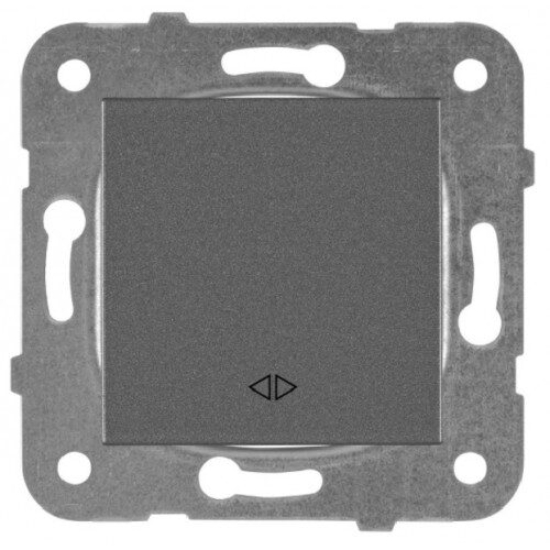 Imagine Intrerupator cruce mec Karreplus Panasonic fumuriu P-KP1.CR.MEC.DG