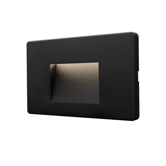 Imagine Corp LED pt 3W 160lm 3000K VEKTA-B patrat negru IP65 BR-BG38-02101