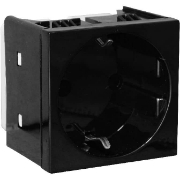 Imagine Priza stil premium Schuko negru 2101B MF0012-16085