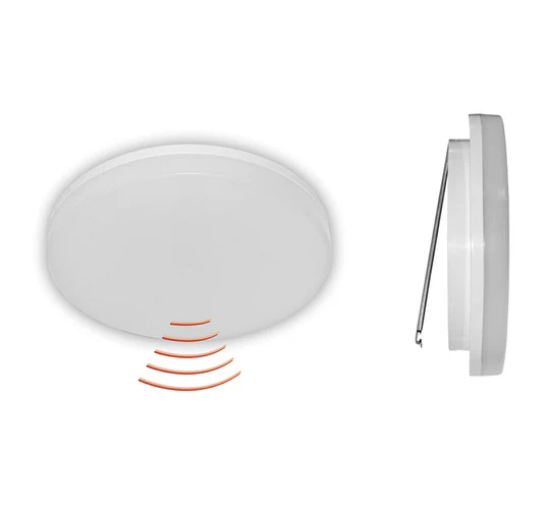 Imagine Plafoniera LED rotunda alba 18W 230V l.alba +senzor miscare IP54 21-200187108