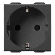 Imagine Priză Neve Schuko 2P+E 16A carbon mat 09208.CM