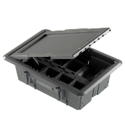 Imagine Ansamblu prize blat-colt 4xschuko gri 2m cablu ae-pbkt4s-80