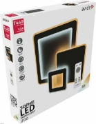 Imagine Plafoniera LED 93W (46.5+46.5) cu telecomanda RF DESIGN SO