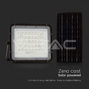 Imagine Reflector cu incarcare solara 10W 800LM 6400K NEGRU