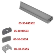 Imagine Profil aluminiu pt banda led (benzi max 13mm) argintiu 2metri 05-30-055502