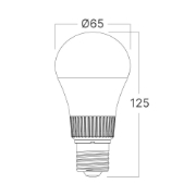 Imagine Bec LED 13.5W 5IN1 A65 PREMIUM E27 BRAYTRON BR-BA13-01380