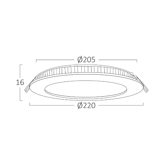 Imagine Spot LED rotund ST 18W 8INC Negru 3IN1 BR-BP01-31881