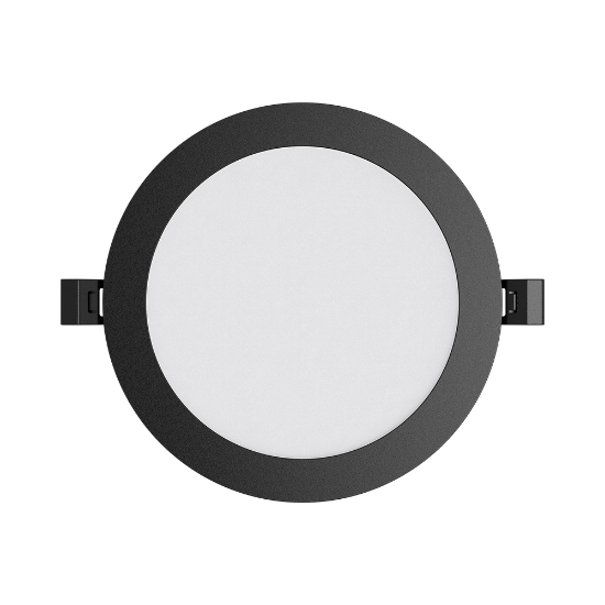 Imagine Spot LED rotund ST 18W 8INC Negru 3IN1 BR-BP01-31881