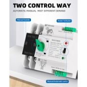 Imagine Comutator de transfer PV 2P 125A cu sina, SINOTIMER, ATS125-2P