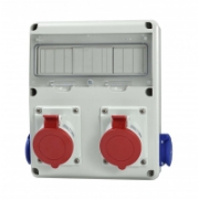 Imagine Tablou organizare SCAME SANTIER E1 CABLAT 1X5P 32A+2XSCHUKO IP54 633.RO0090