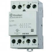 Imagine Contactor finder pe sina din 63a 4nd 230v 224602304310