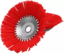 Imagine Perie motocoasa tip cupa, din nailon cu orificiu, 200MM 98166