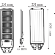 Imagine Corp stradal solar LED 300W NEGRU 6400K 074-009-2300
