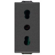 Imagine Priză NAVE  ITALIA 2P+T 16A carbon mat 09203.CM