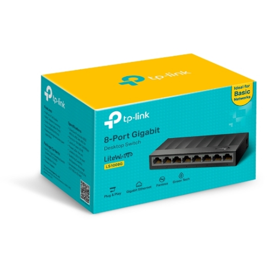 Imagine SWITCH 8 POSTURI GIGABIT LS1008G TP-LINK KOM-LS1008G